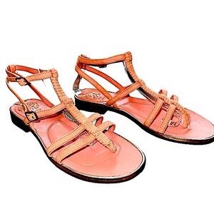 Vince Camuto pink thong sandals, strappy, excellent condition